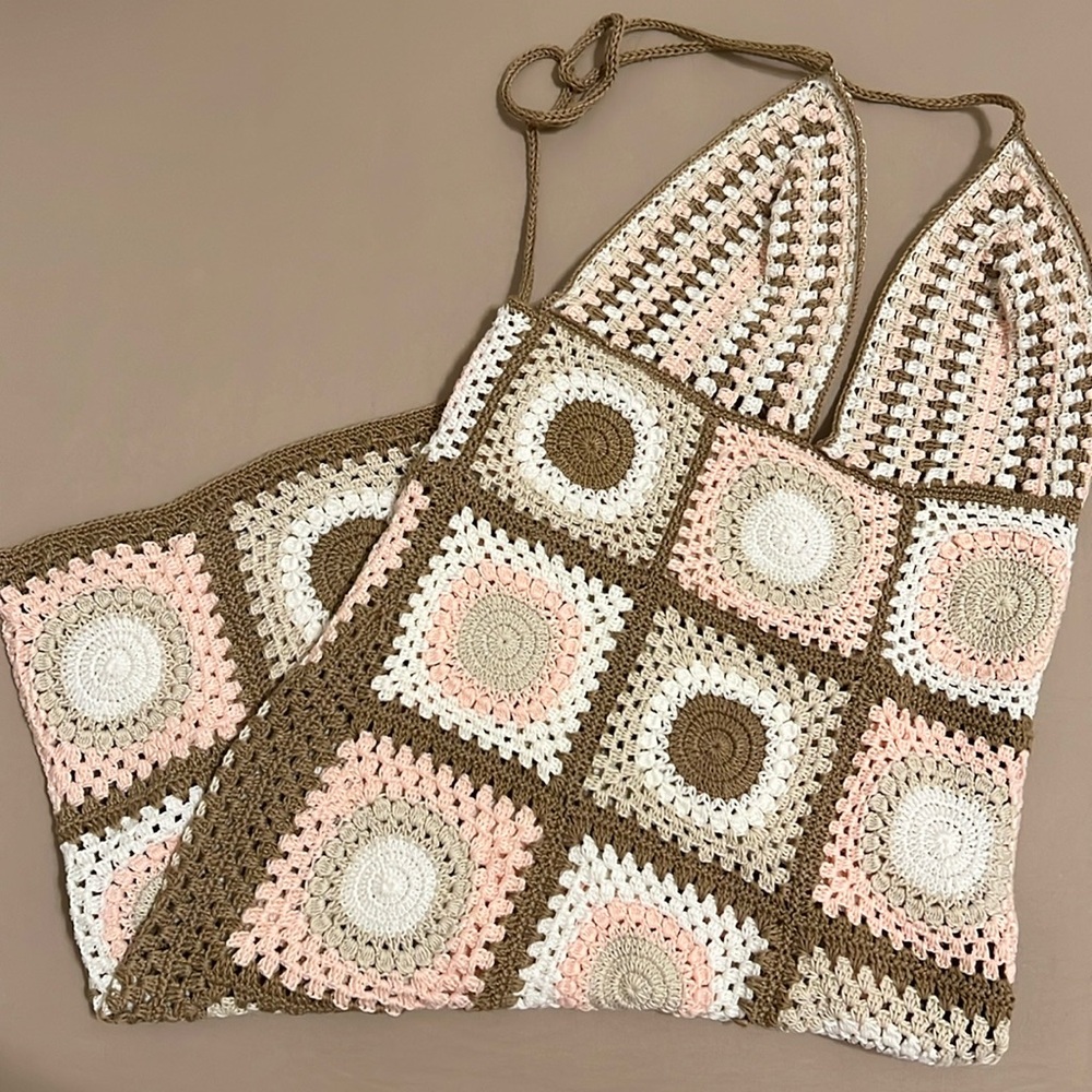 Mini crochet dress